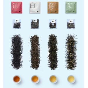 Black/White/Oolong/Jasmine Combination Tea 12 Bags