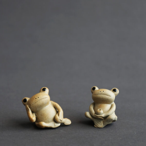 Handmade Zen Ceramic Frog