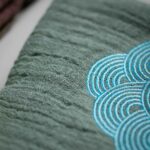 Cyan Wave Cotton And Linen Absorbent Tea Cloth