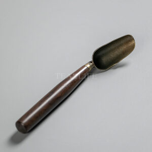 Copper Alloy Tea Spoon with Sandalwood Handle