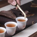 Copper Tea Tongs with Sandalwood Handle