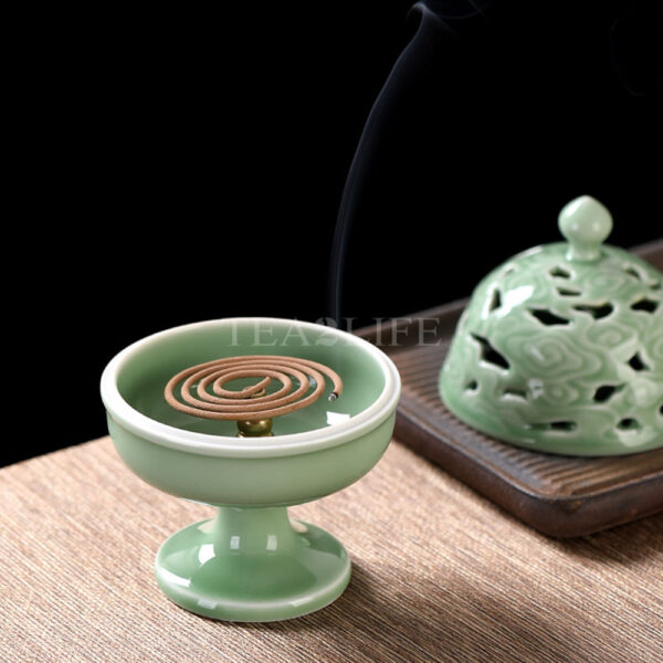 Celadon Glazed Pottery Censer 1 - Tea2Life