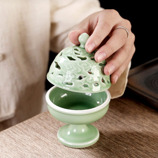 Celadon Glazed Pottery Censer 7 - Tea2Life