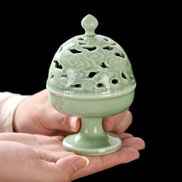 Celadon Glazed Pottery Censer 3 - Tea2Life