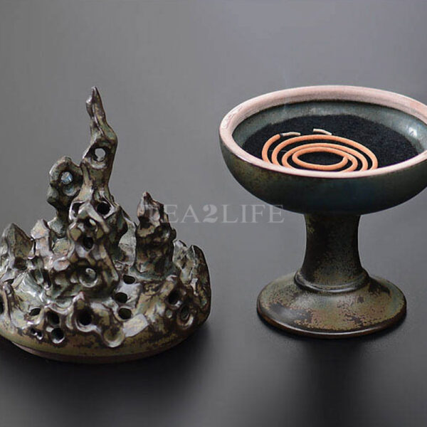 Ceramic Taihu Stone Hill Censer 10 - Tea2Life