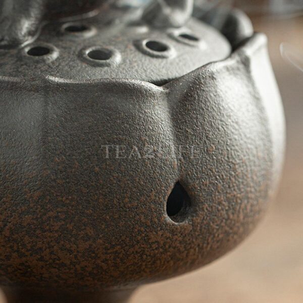 Lion and Lotus Censer Ceramic 14 - Tea2Life