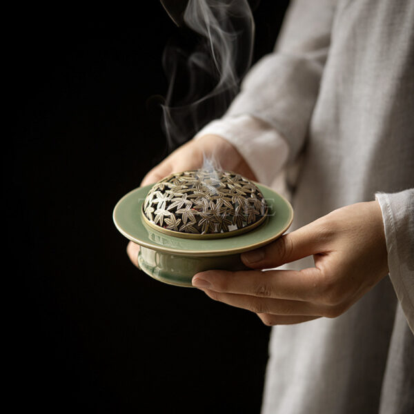 Yue Ware Celadon Incense Set 10 - Tea2Life