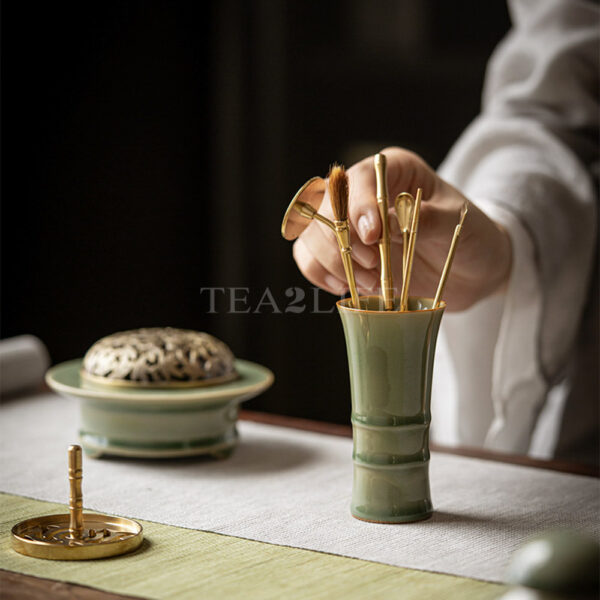 Yue Ware Celadon Incense Set 2 - Tea2Life