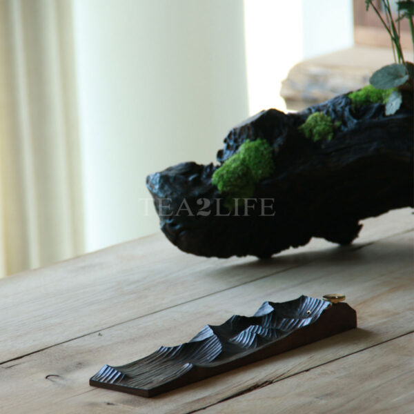 Sea of Clouds| Hand-carved Wooden Incense Burner 4 - Tea2Life