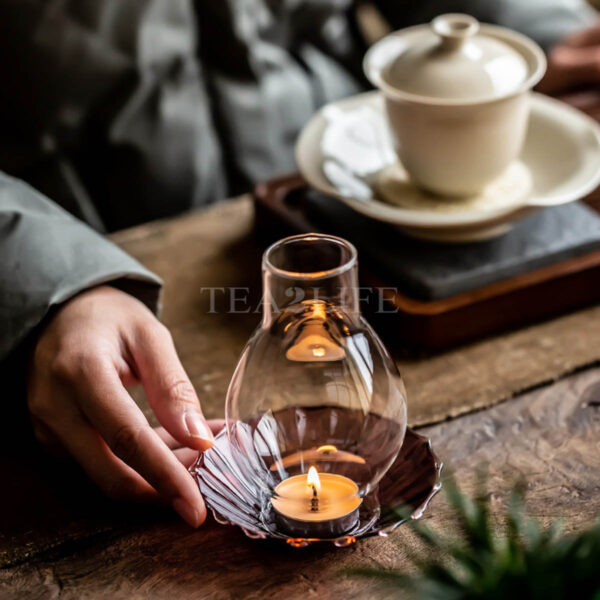Zen Hand-blown Glass Candle Holder 1 - Tea2Life