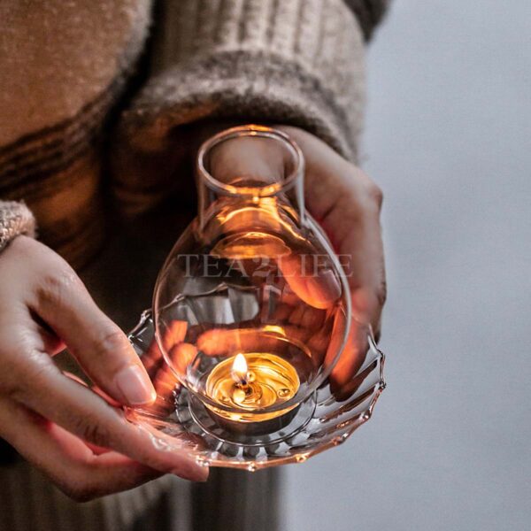 Zen Hand-blown Glass Candle Holder 3 - Tea2Life
