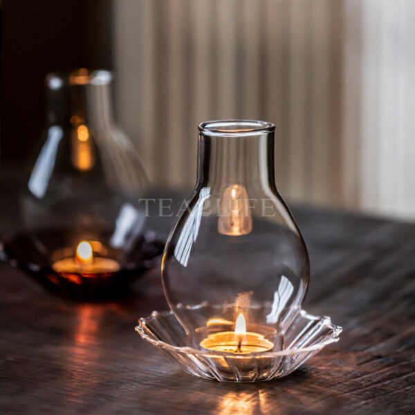 Zen Hand-blown Glass Candle Holder 4 - Tea2Life