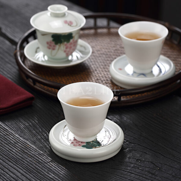 Jingdezhen Ceramic Hand-painted Lid Holder 3 - Tea2Life