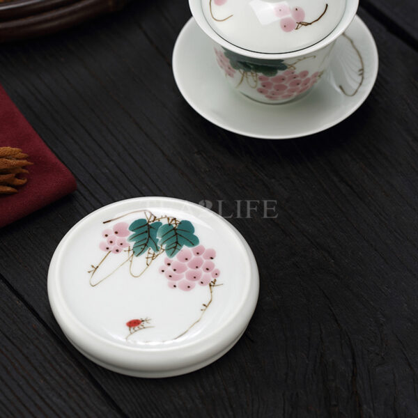 Jingdezhen Ceramic Hand-painted Lid Holder 16 - Tea2Life