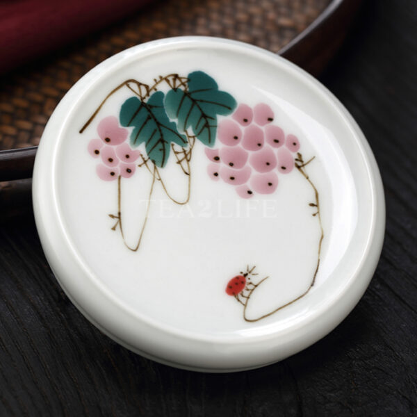 Jingdezhen Ceramic Hand-painted Lid Holder 12 - Tea2Life