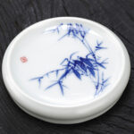 Jingdezhen Ceramic Hand-painted Lid Holder Bamboo