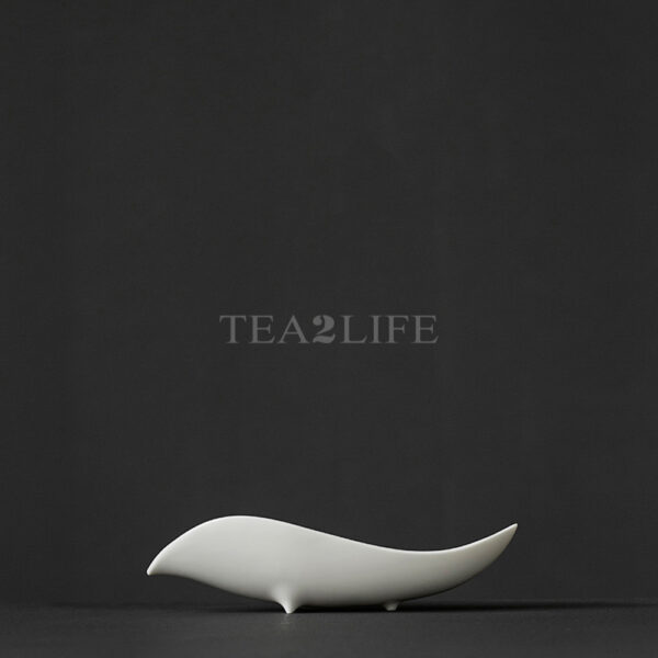 Dehua White Porcelain Lotus Leaf Shaped Tea Scoope 5 - Tea2Life