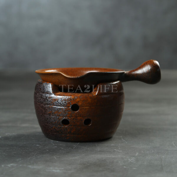 Coarse Pottery Variable Glaze Tea Roasting Stove Set 9 - Tea2Life