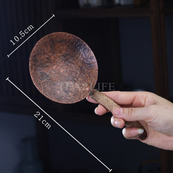Hand Hammered Copper Roasting Plate with Coarse Pottery Stove Set 6 - Tea2Life