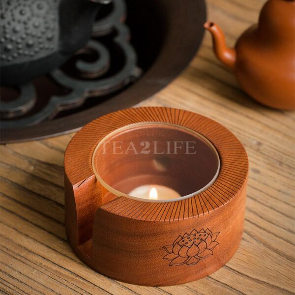 Red Sandalwood Tea Warmer Candle Heating 1 - Tea2Life