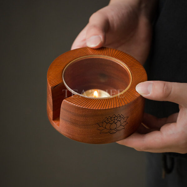 Red Sandalwood Tea Warmer Candle Heating 4 - Tea2Life