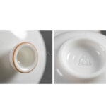 Ru Ware/Kiln Crackle Glaze White Porcelain Gaiwan
