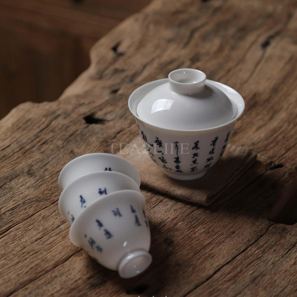 Blue and White Porcelain Calligraphy Set