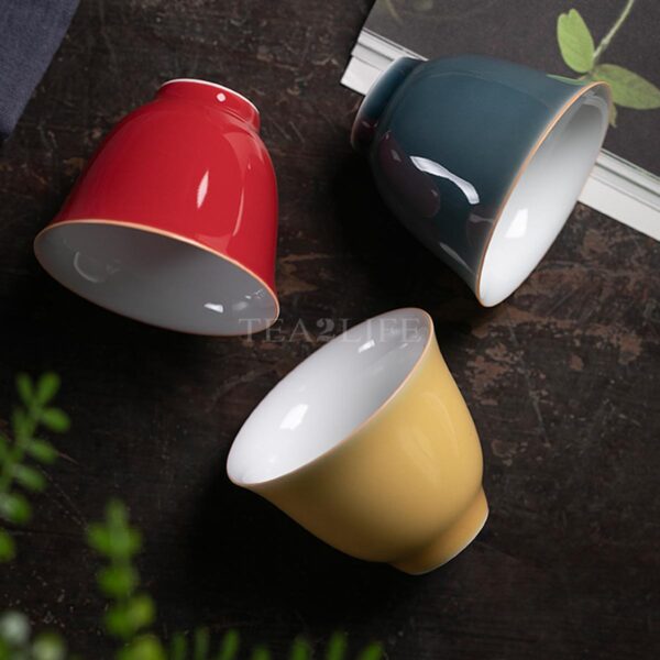 Jingdezheng Small Color Glazed Porcelain Tea Cup