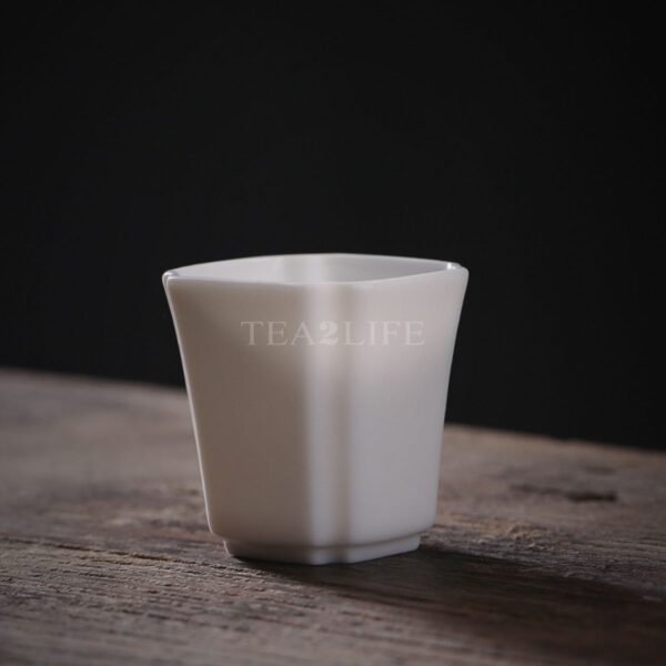 Dehua White Porcelain Square Tea Cup