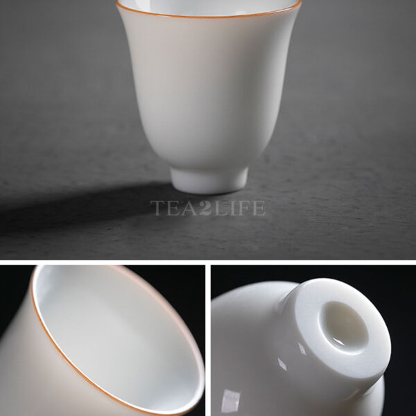 White Porcelain Small Kung Fu Tea Cup