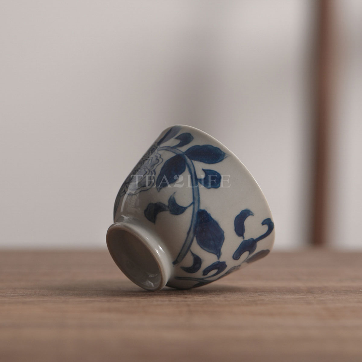 Jingdezhen Blue-white Porcelain Peony Tea Cup