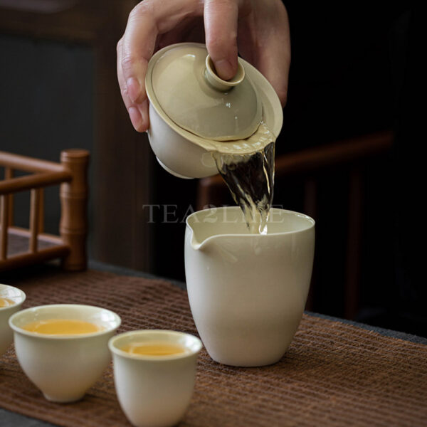 Ash Glazed Travel Tea Set 1 Pot 3 Cups 16 - Tea2Life