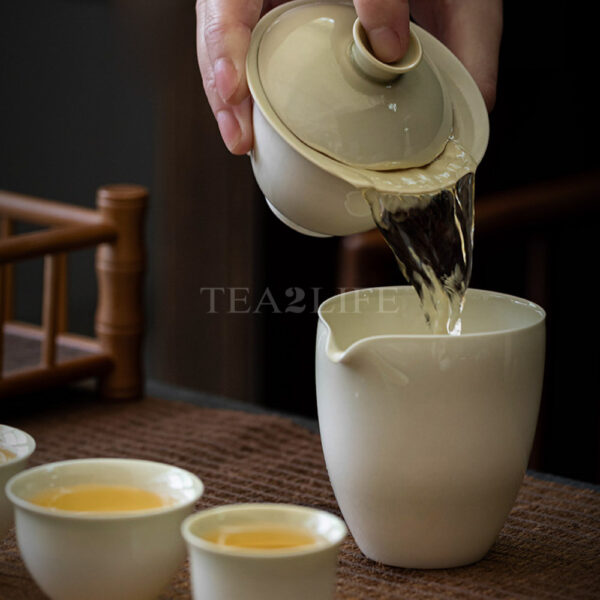 Ash Glazed Travel Tea Set 1 Pot 3 Cups 3 - Tea2Life