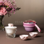 Sakura Travel Tea Set 1 Pot 2 Cups