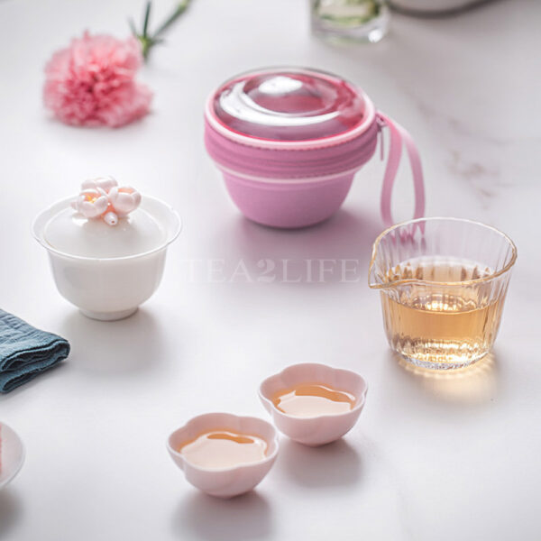 Sakura Travel Tea Set 1 Pot 2 Cups 1 - Tea2Life
