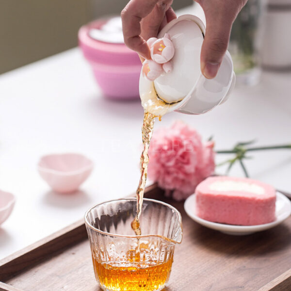Sakura Travel Tea Set 1 Pot 2 Cups 16 - Tea2Life