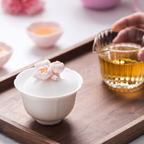 Sakura Travel Tea Set 1 Pot 2 Cups 7 - Tea2Life